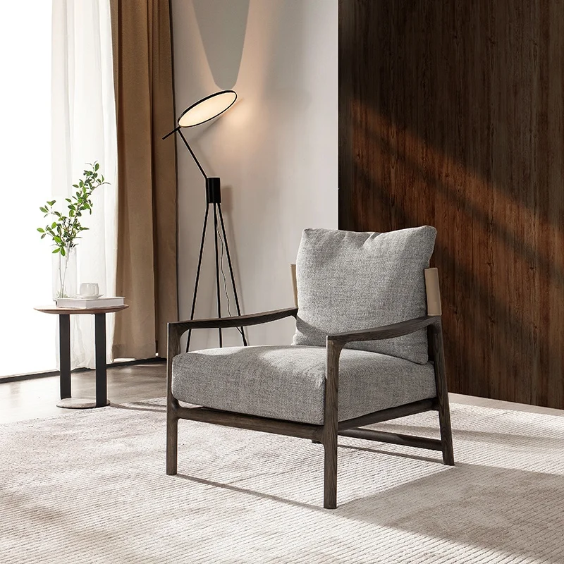 Hotel Living Room Fabric Mid Century Wooden Luxury French Leather Modern Lounge Chair Manufacturer Wood Home Furniture Leisure