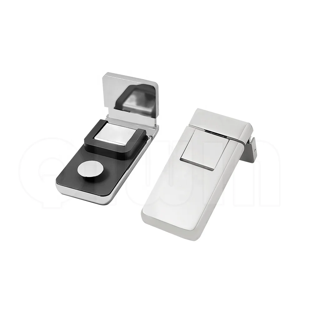 European style luxury bathroom shower cabins wall to glass inclined head bevel lifting folding brass shower door hinges