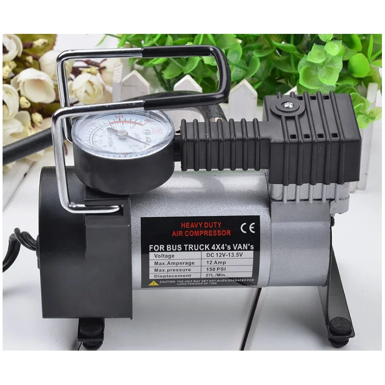 12v Mini Pump Portable  Air Compressor Tyre Pump  Mini Car tire inflator 19mm cylinder 30mm cylinder