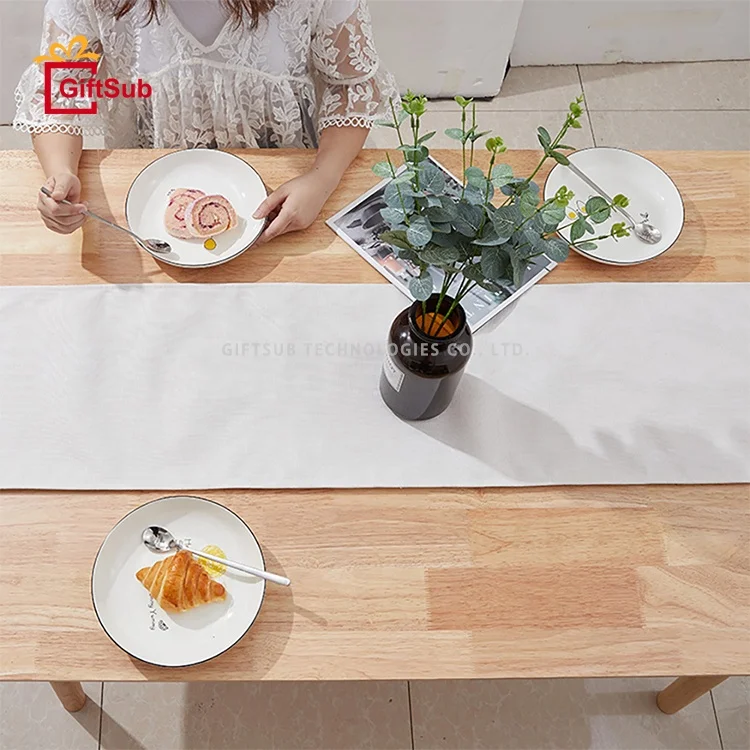 Hot Sales Wedding Decorations Red Buffalo Plaid Table Cloths Fall Sublimation Blanks Dining Linen Christmas Table Runners