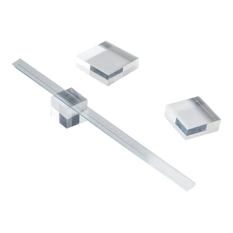 Quality guarantee wholesale Working Standard Optical Instrument Glass Material Ruler For Universal Length Measuring Machine