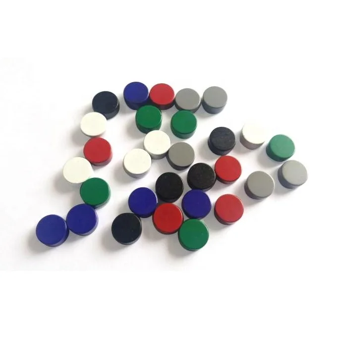 Various Colors Of Epoxy Magnet Colorful Circle Neodymium Magnet Red Green Blue Color Customized Magnet