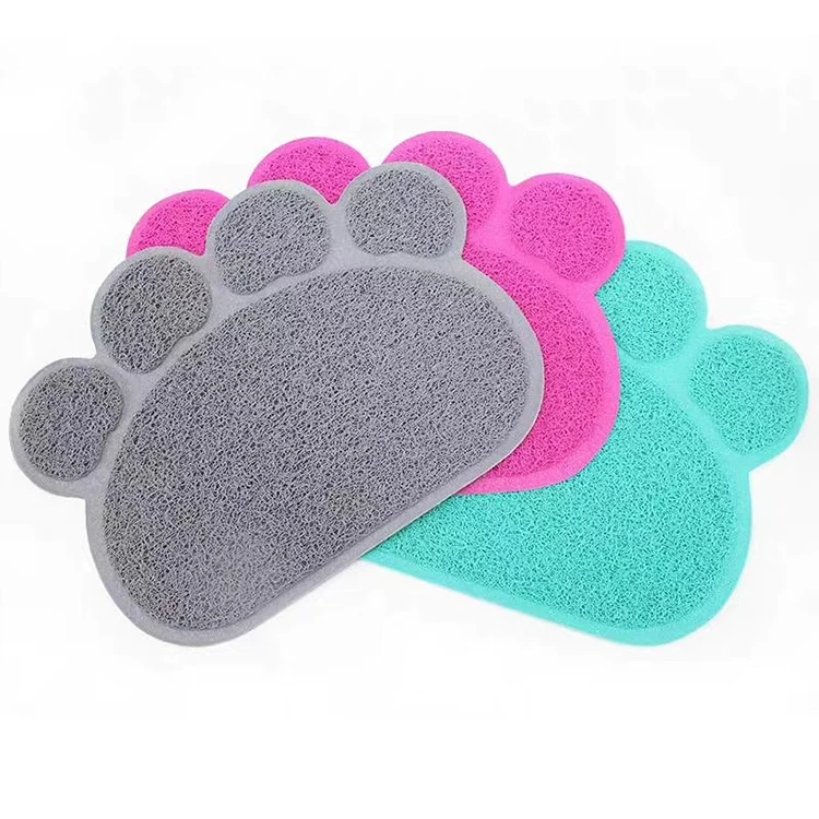 New creative design easy cleaning cute animal floor PVC coil cat pet mat cheap carpet