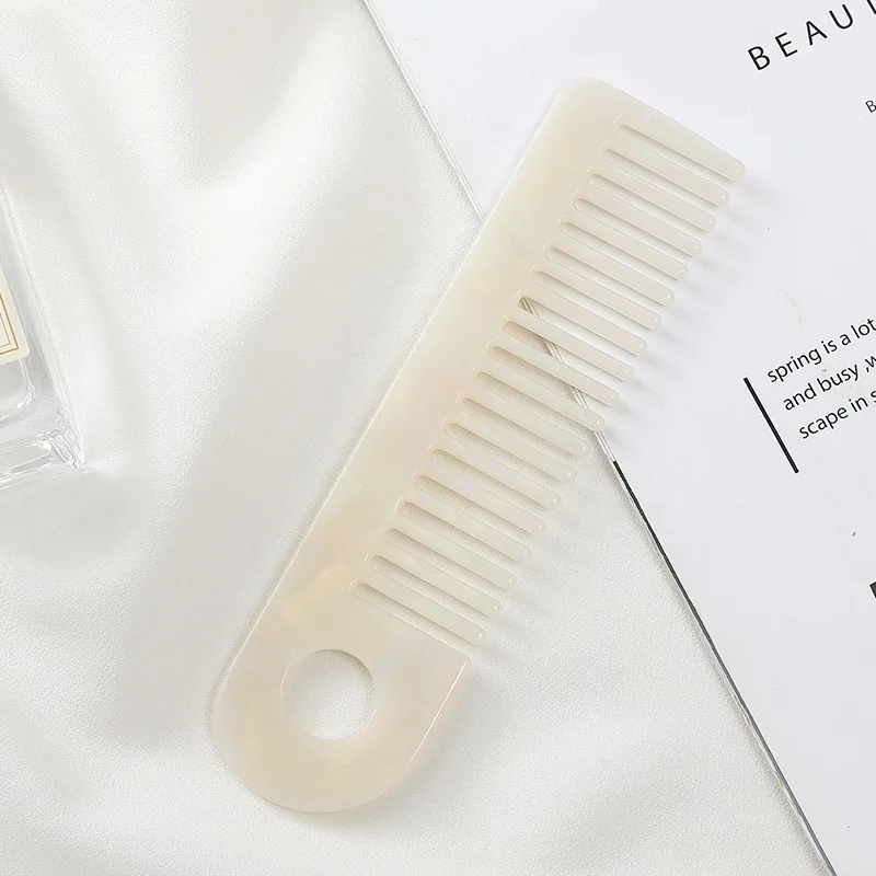 Новая мода пластина из уксусной кислоты парикмахерская расческа изысканный цвет мраморный узор аксессуары для волос Антистатическая женские