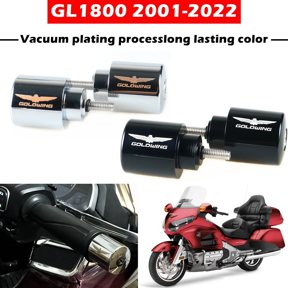 Motorcycle Handle Bar End Weight Handlebar Grips Cap Anti Vibration Plug For HONDA Gold Wing 1800 GL1800 2001-2020