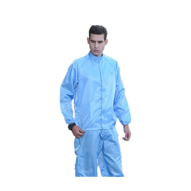 
Antistatic Coverall Cleanroom ESD Garments Antistatic Polyester Overcoat Protective Clothes 