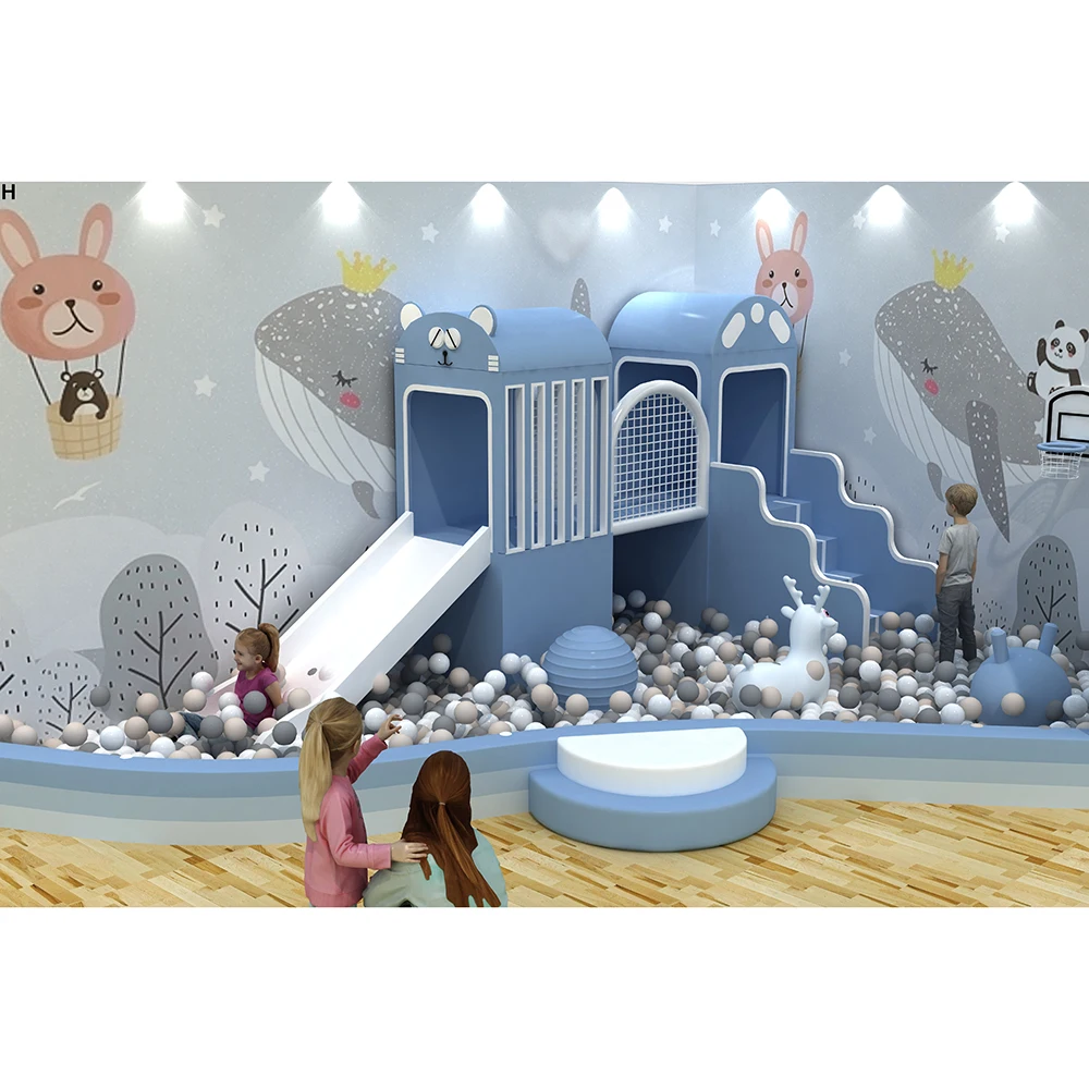 Custom new commercial amusement park equipment Softplay playhouse for kids indoor playground
