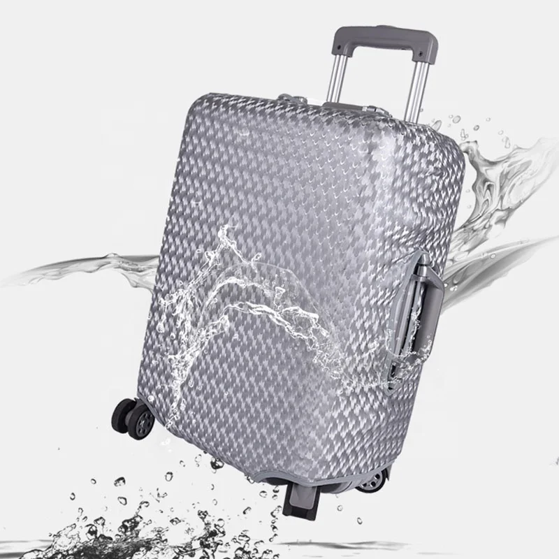 2021 Amazon Water-proof 3D PU Spandex Luggage Cover Suitcase Protector