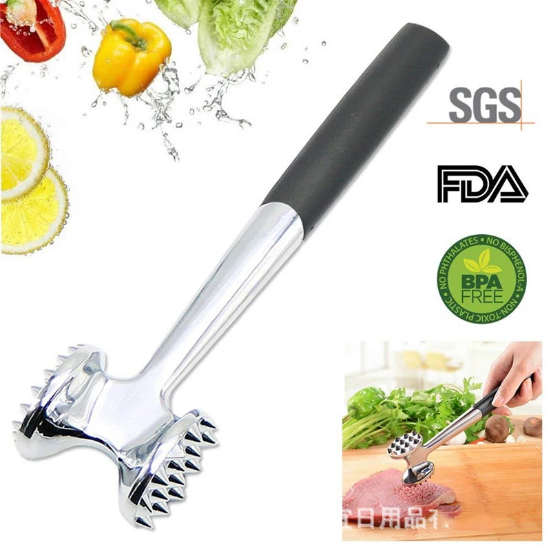 Meat Tenderizer Mallet Pounding Beef Steak Chicken Pork Double sided Meat Hammer