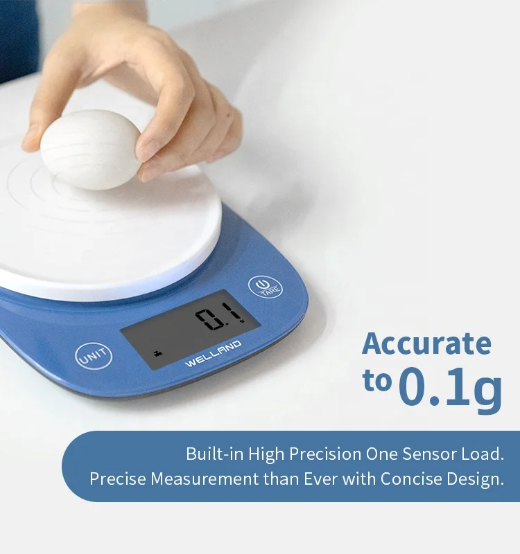 Plastic ABS Tare Kitchen Food Bake Cooker Helper Accurate Tare Battery Little Battery LCD Electronic Scale