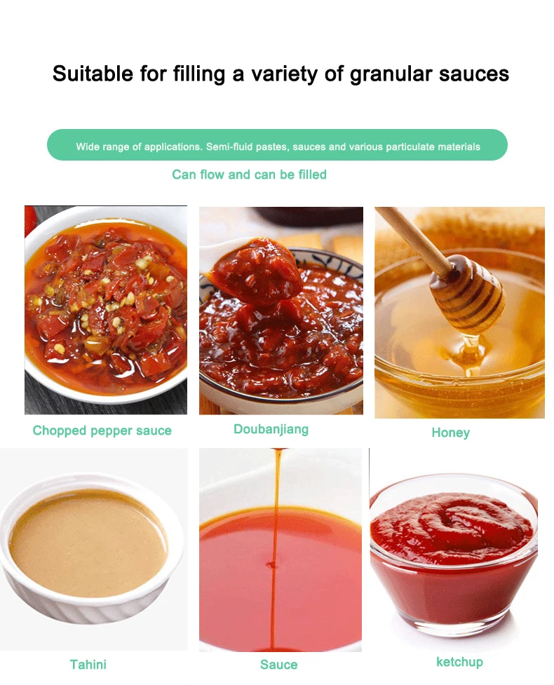 Manual automatic pneumatic stirring chopped chili sauce tomato sauce thick paste mixing filling machine with heated hoper