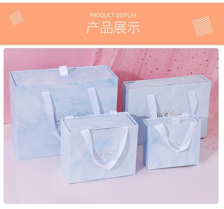 Factory price cheap high quality luxury shopping packaging custom design pink paper gift box