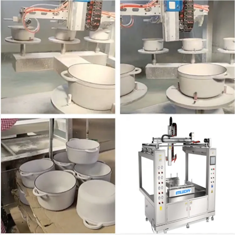 Automatic Powder Coating Spray Booth Color Spray Paint Machine For Enamel