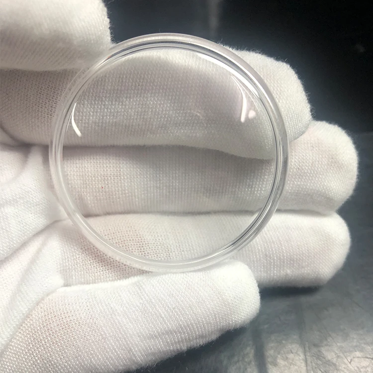 Pot Shaped Chamfer Watch Crystal Synthetic Sapphire Lens