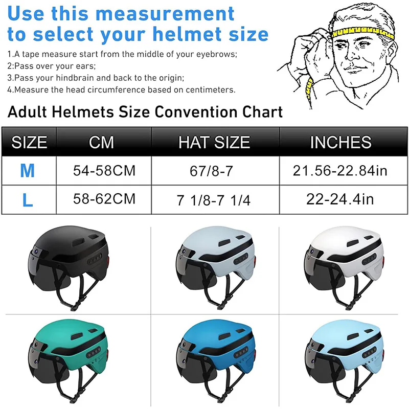 Electric Bicycle Sports Helmet Bike Helmet With Camera PC Materi Lightweight Smart Helmet