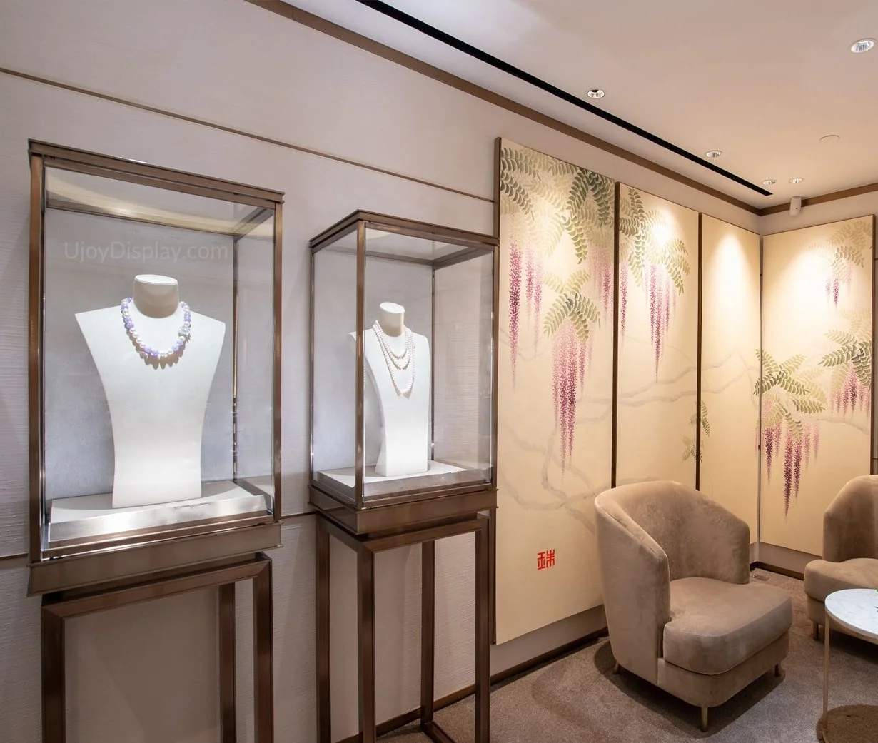 custom jewelry display showcase design and manufacturer