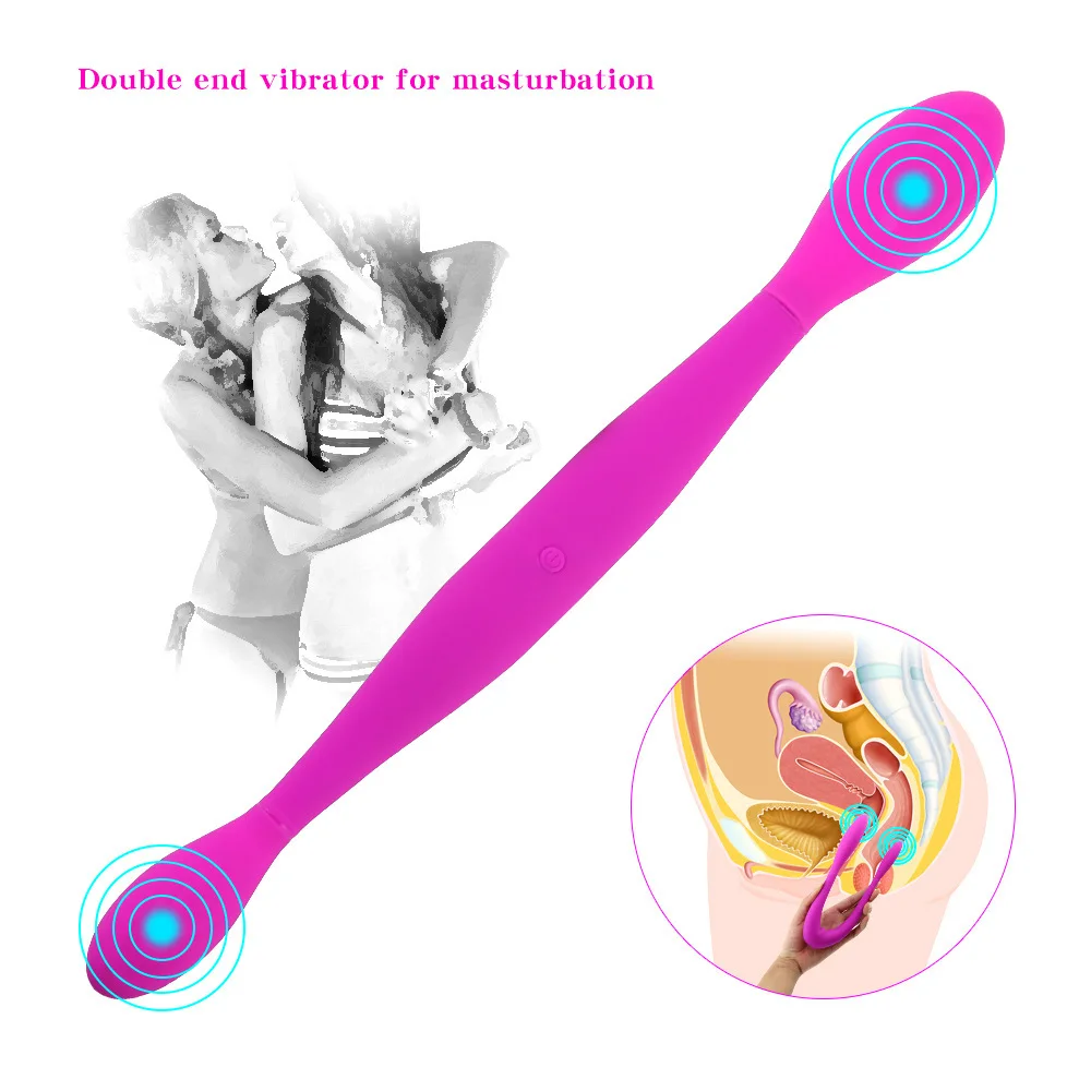 Massage AV Stick Custom Small Dildo with Double-head Vibrating Stick Artificial Penis for Sex Women Sex Products Masturbation