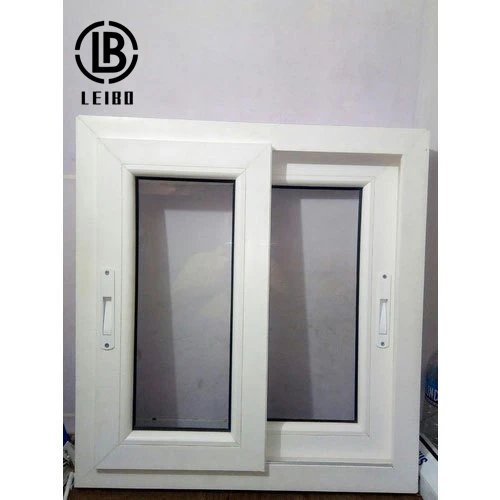 American Style Glass Sliding Door Conch Brand Profile Home Windows PVC / UPVC Sliding Windows