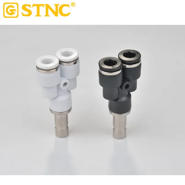 STNC Hot Sales YPWJ Series Grey White Plug-In Reducer Y Push In One Touch Quick Connector Fitting For Pneumatic Parts