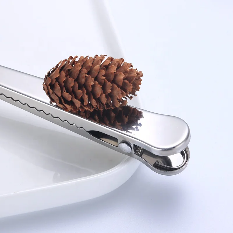 wholesale clips spoon measure measuring spoon stainless steel with bag clip