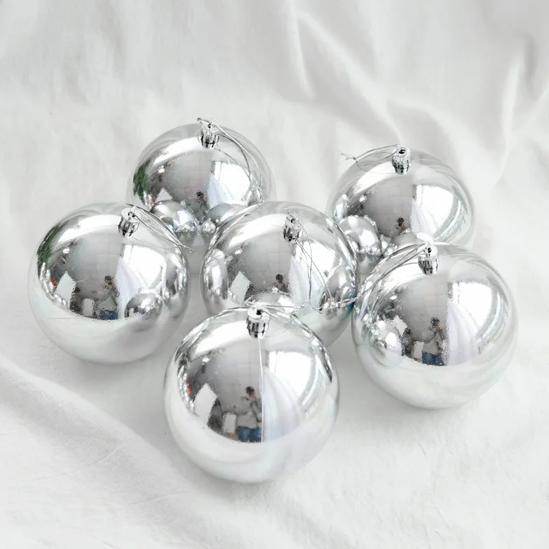 Christmas Baubles Ornament Silver Ball Party Home Garden Decoration Christmas Ball For Christmas Tree Decoration