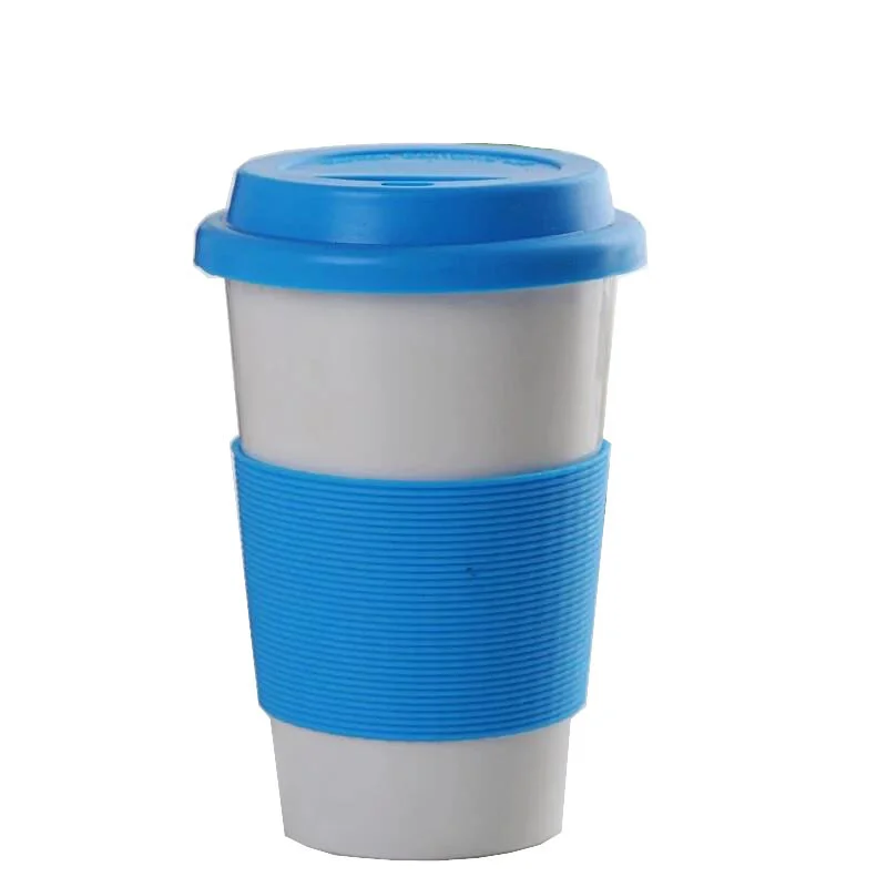 Food Grade Custom Reusable Clear Red Color Silicone Rubber Coffee Mug Cup Sleeve