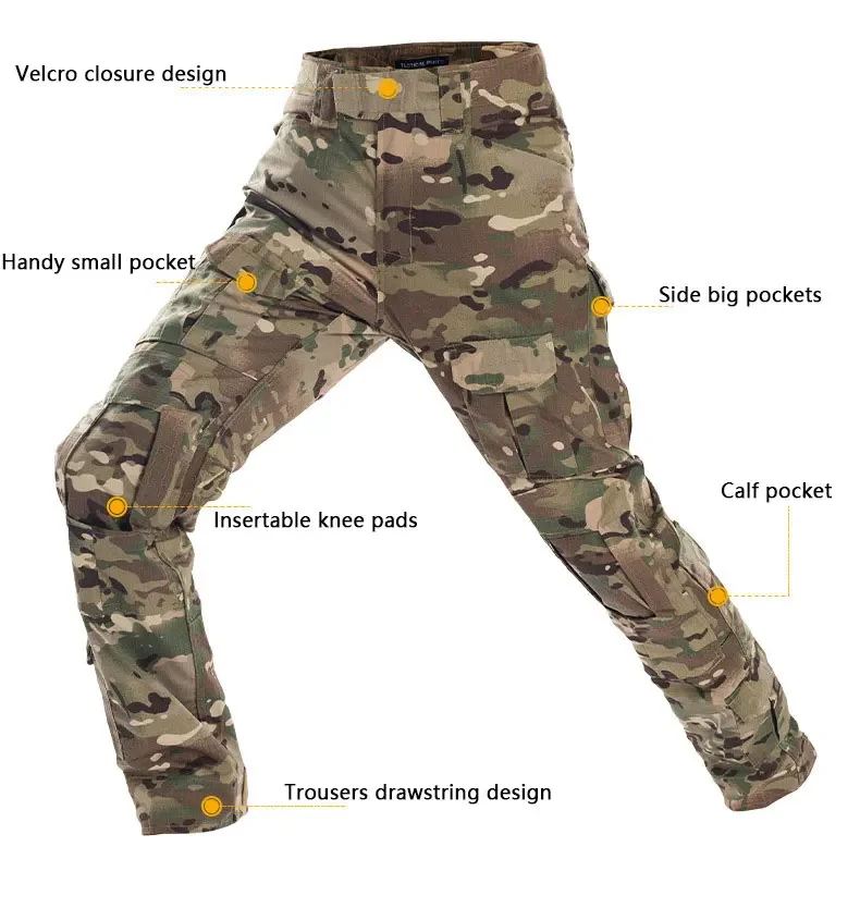 Outdoor Tactical Combat Track Suit Top and Pants Tactical Uniform Training Tactical New Camouflage Frog Suit Uniforms
