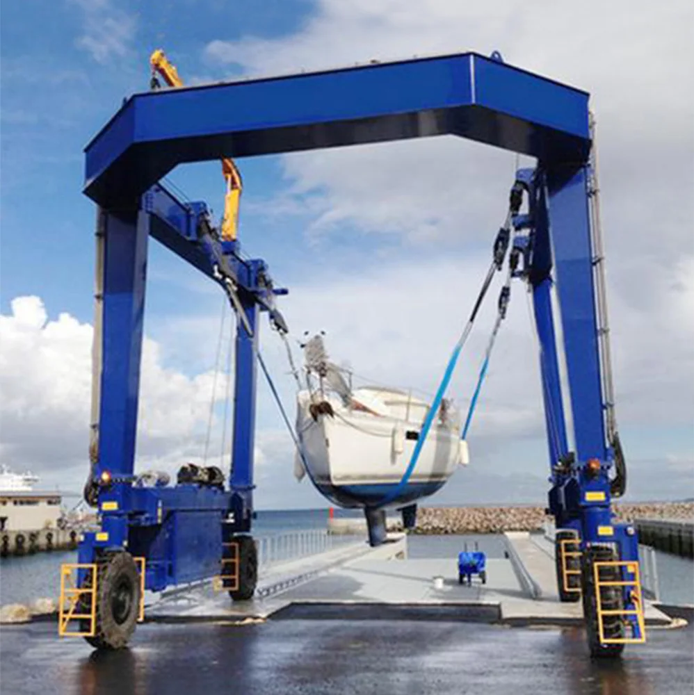 Custom Designed 200t Electric Marine Boat Lift Gantry Crane
