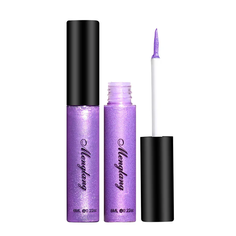 Private Label Liquid Glitter Metallic Eye Shadow Shining Liquid Eyeshadow Quick-dry Eye Liner Makeup Beauty Tools
