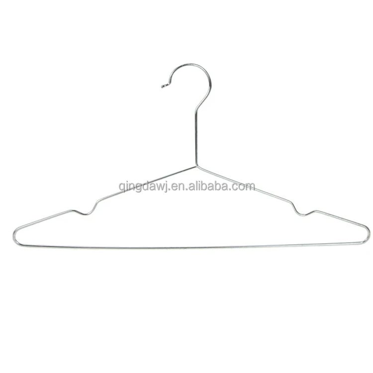 Factory price supermarket chrome wholesale metal gold wire iron custom clothes hangers manufacturer