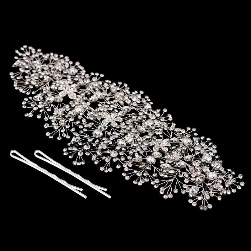 dropshipping products 2021 Luxury Bridal headband  Tiara handmade bridesmaid wedding hair accessories