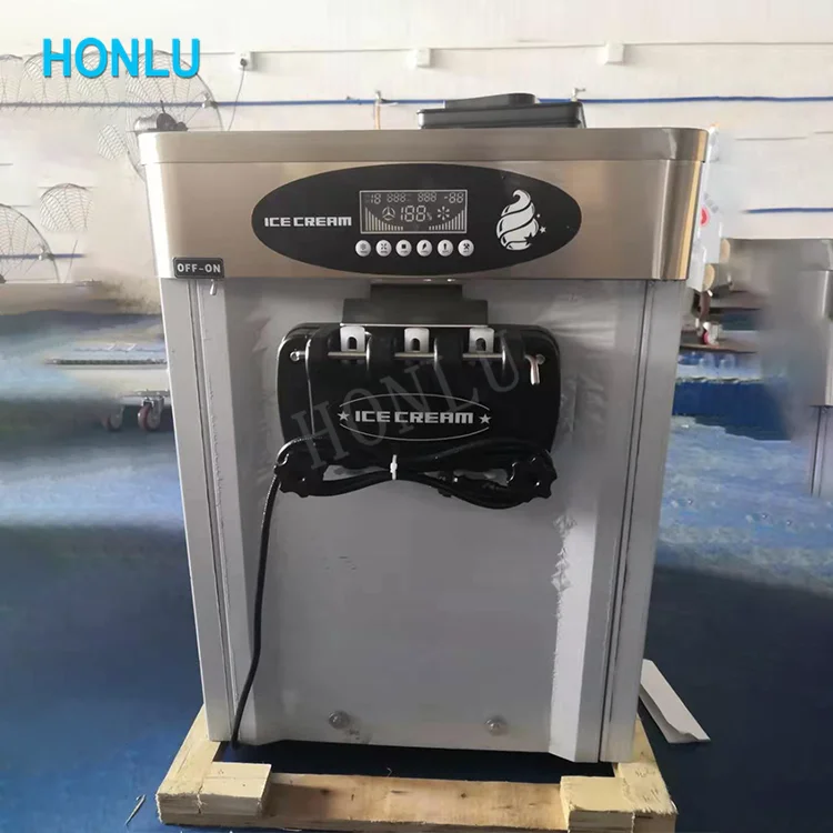 Stainless Steel manual  Frozen Yogurt refrigeration machine CE industrial ice cream machinet