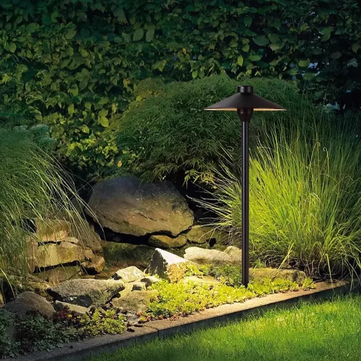 Светодиодные садовые Ландшафтные огни уличные газонные черные столбовые ip65 водонепроницаемые дорожки Выделите современные лампы