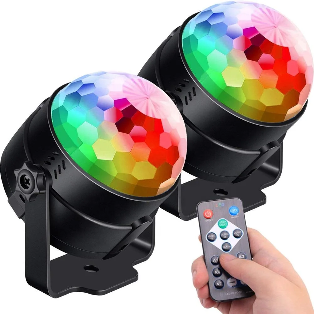 Лидер продаж светодиодная Сфера волшебный шар освещение мини RGB звуковая активация диско-клуб DJ Хрустальный Волшебный сценическое с дистанционным