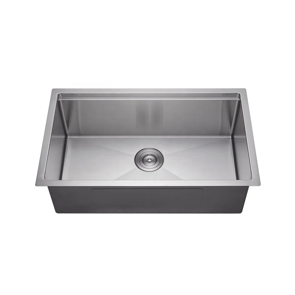 Handmade Stainless Steel Single Bowl Undermount ledge workstation Kitchen Sink