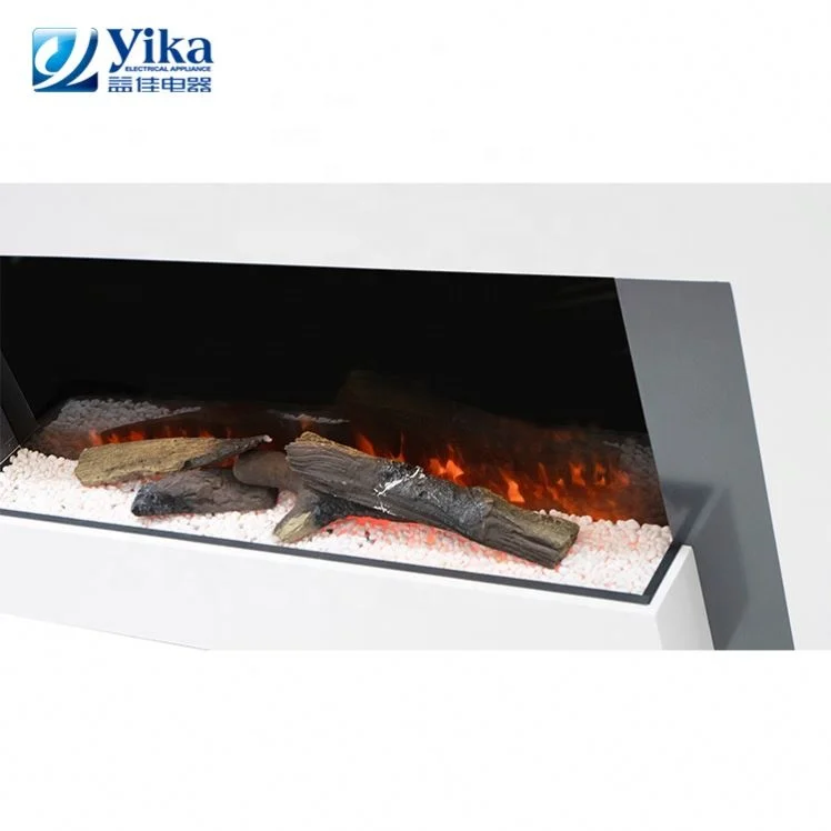 New product 1000W/2000W White gray effect surround european style electric fireplace
