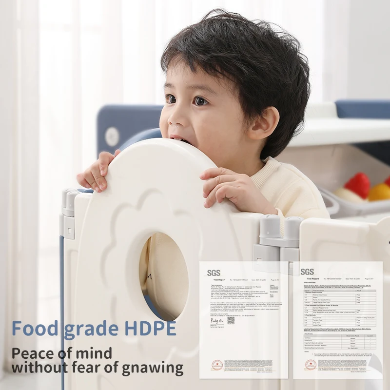 2024 Plastic Baby Trend Play pen Big Size indoor Luxure Foldable Adult Baby Playpen Plastic Care Fence Kids Playpens