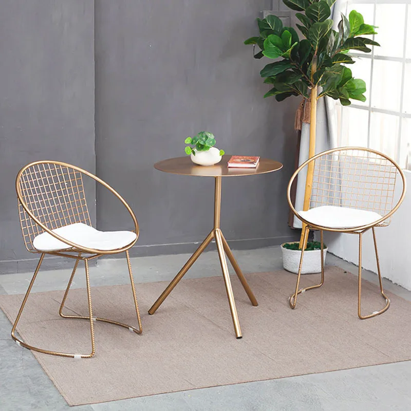 
Morden comfortable metal Dining Chair for dining room with wooden printed foot indoor coffee shop dining chair 