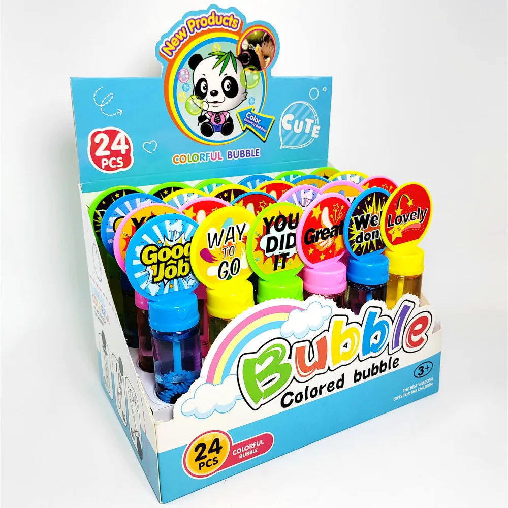 OEM promotion  kid bubble tube 30 ml Cartoon Bubble water wand toy Wholesale