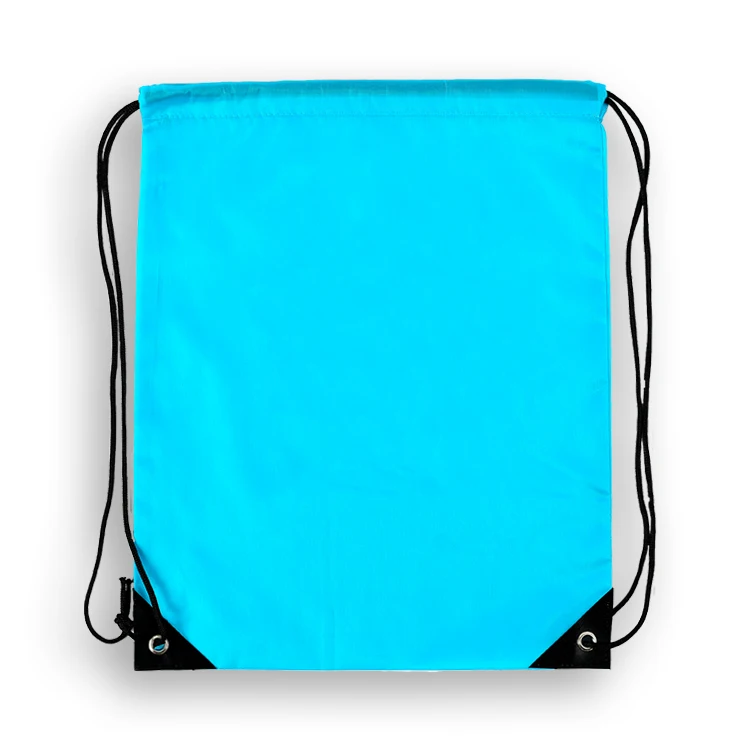 European market promotional 210D polyester string drawstring bag