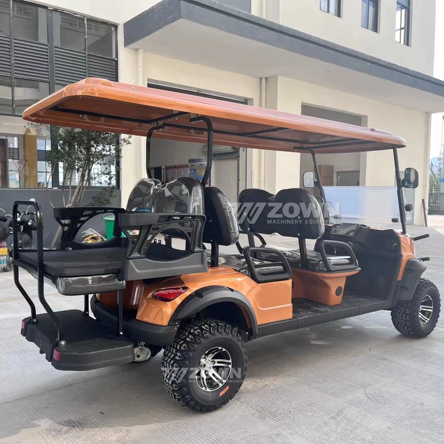 Лидер продаж 4-местный новый гольф-автомобиль 2 + 1 ряд сидений с бампером на крышу автомобиля заказ