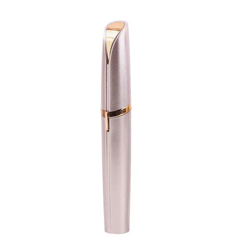 Hot Product High Quality CE FCC ROHS Approved Rose Gold Electric Eyebrow Trimmer Eyebrow Razor Painless Hair Remover Shaver