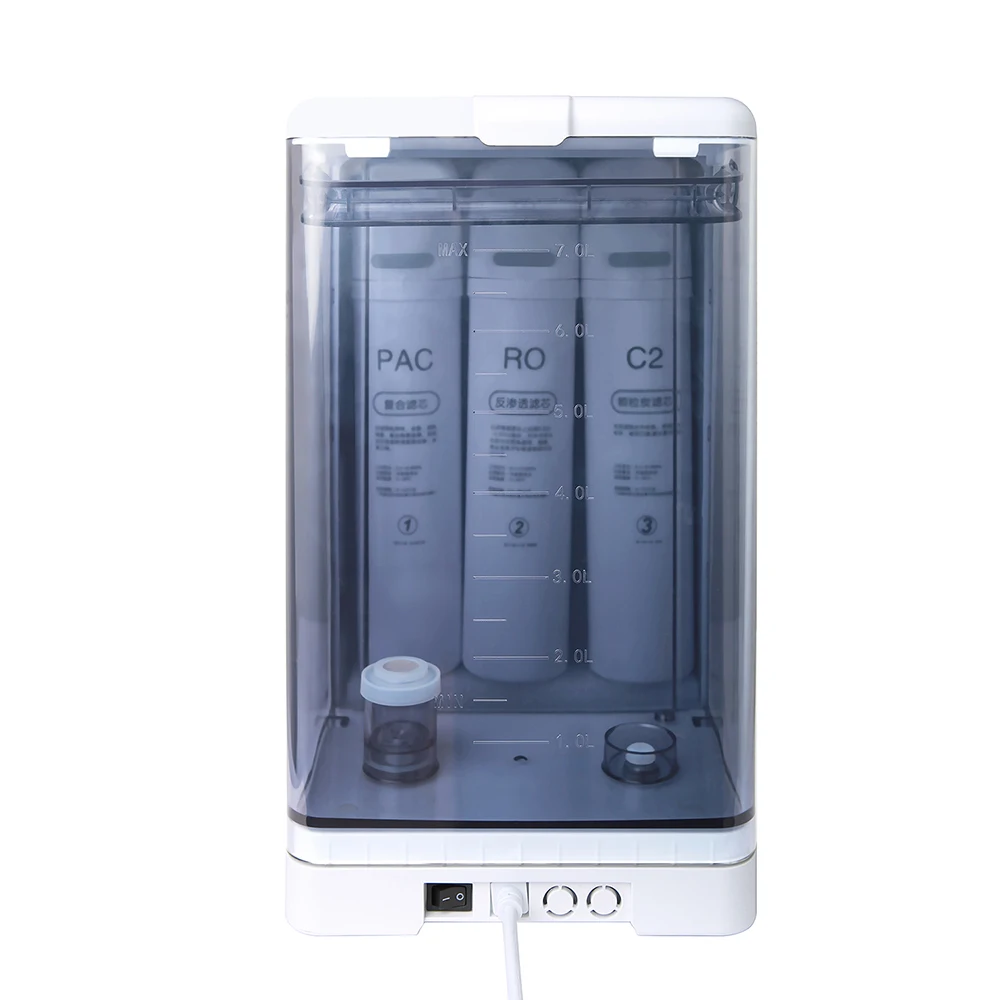 Countertop Reverse Osmosis Water Filter System 5 Stage Purification Portable Compact Ro Water Purifier For Home Drinking