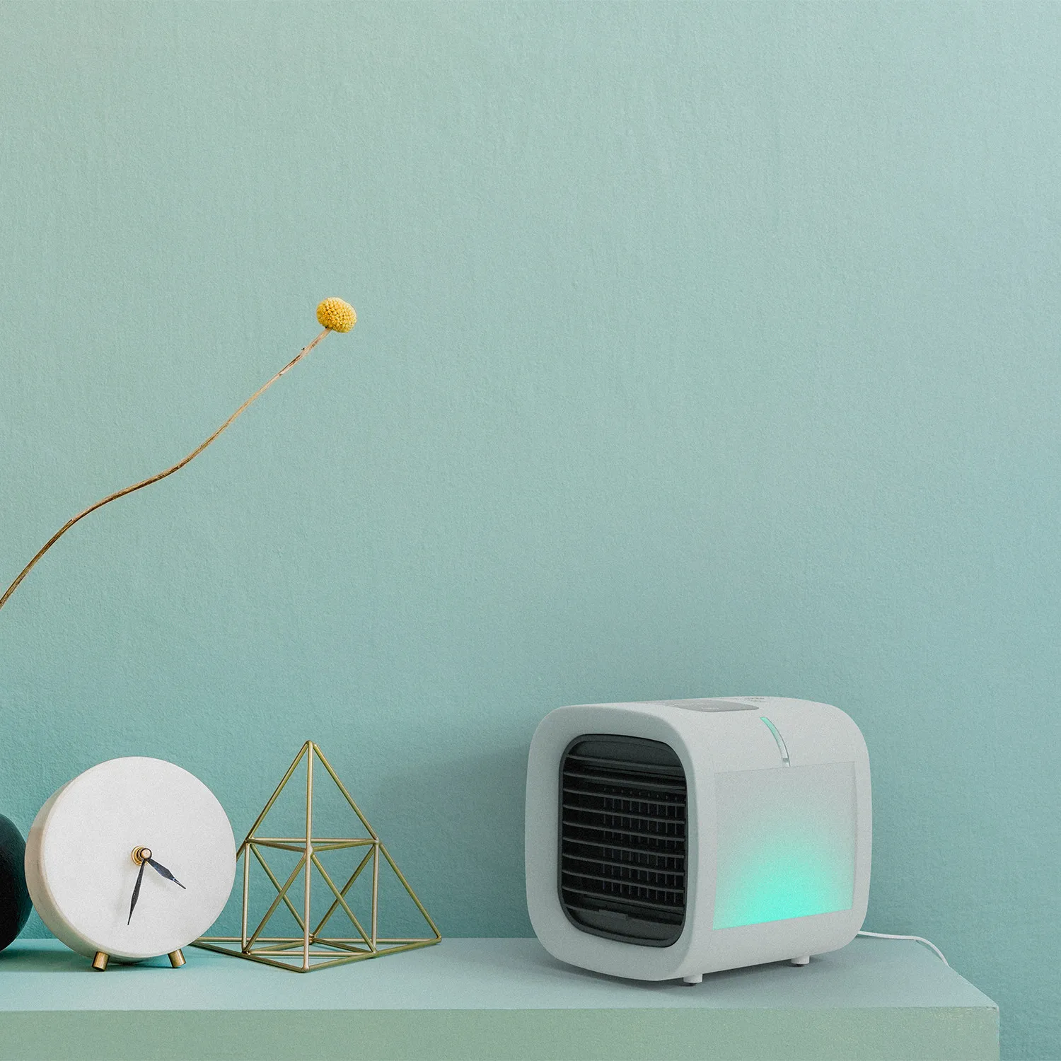 Led display 7 colors in one mini fan desk bladeless 3 in 1 mini usb fan room mini air cooler fan