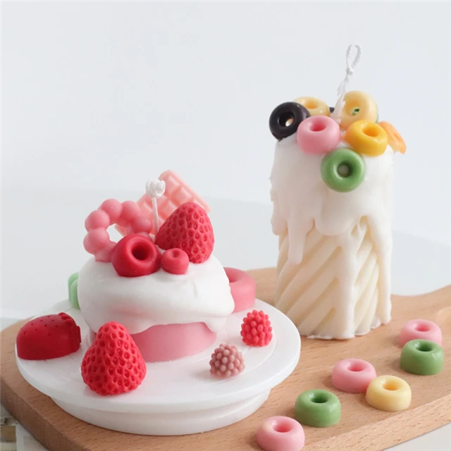 J043 Creative Dessert DIY Muffin Cup Cake Cookies Mold Decoration Fruit Silicone Moulding Chocolate Pastry Candle Mold