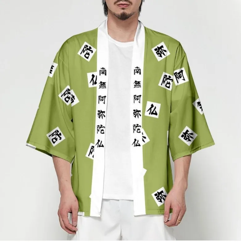 Women/Men Summer Casual Cool Streetwear Demon Slayer Kimetsu no Yaiba 3D Printing Japanese Anime Kimono Haori Yukata Cosplay
