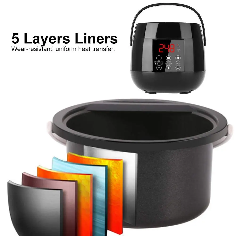 500Cc Newest Wax Heater Depilatory Wax Heater With Digital Screen Epilation Profesional Wax Melt Machine For Hair Removal