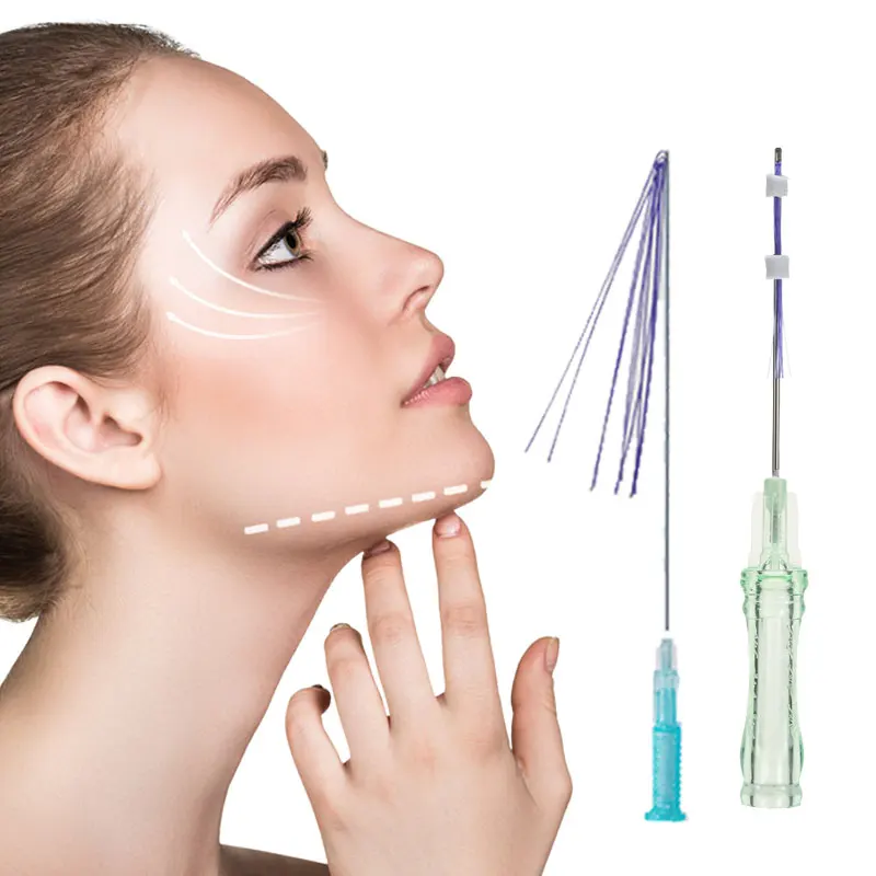 V Lifting Nose Mono 3D 4D 6D 8D Face Lifting Thread Pdo Plla Pcl Cog Threads