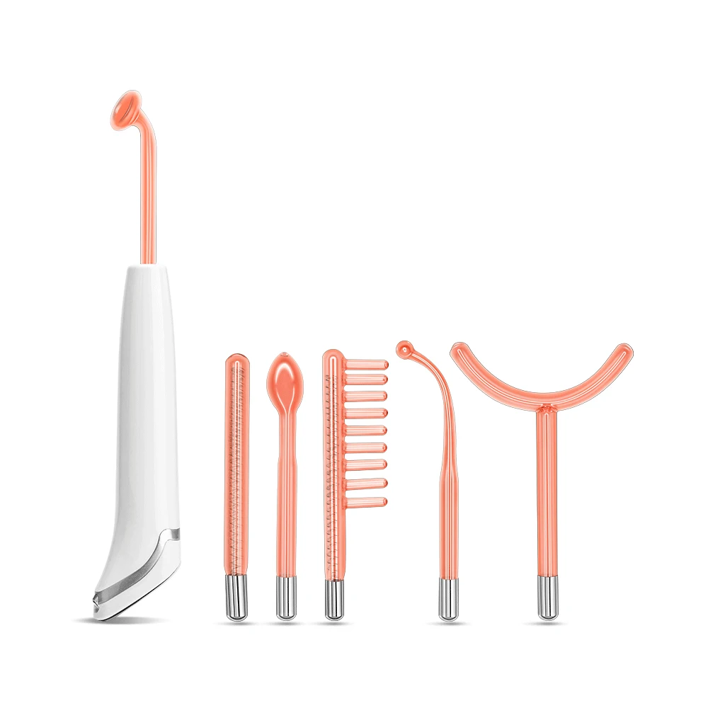 Ручной высокочастотный гальванический фиолетовый терапевтический аппарат для лица alta frecuencia