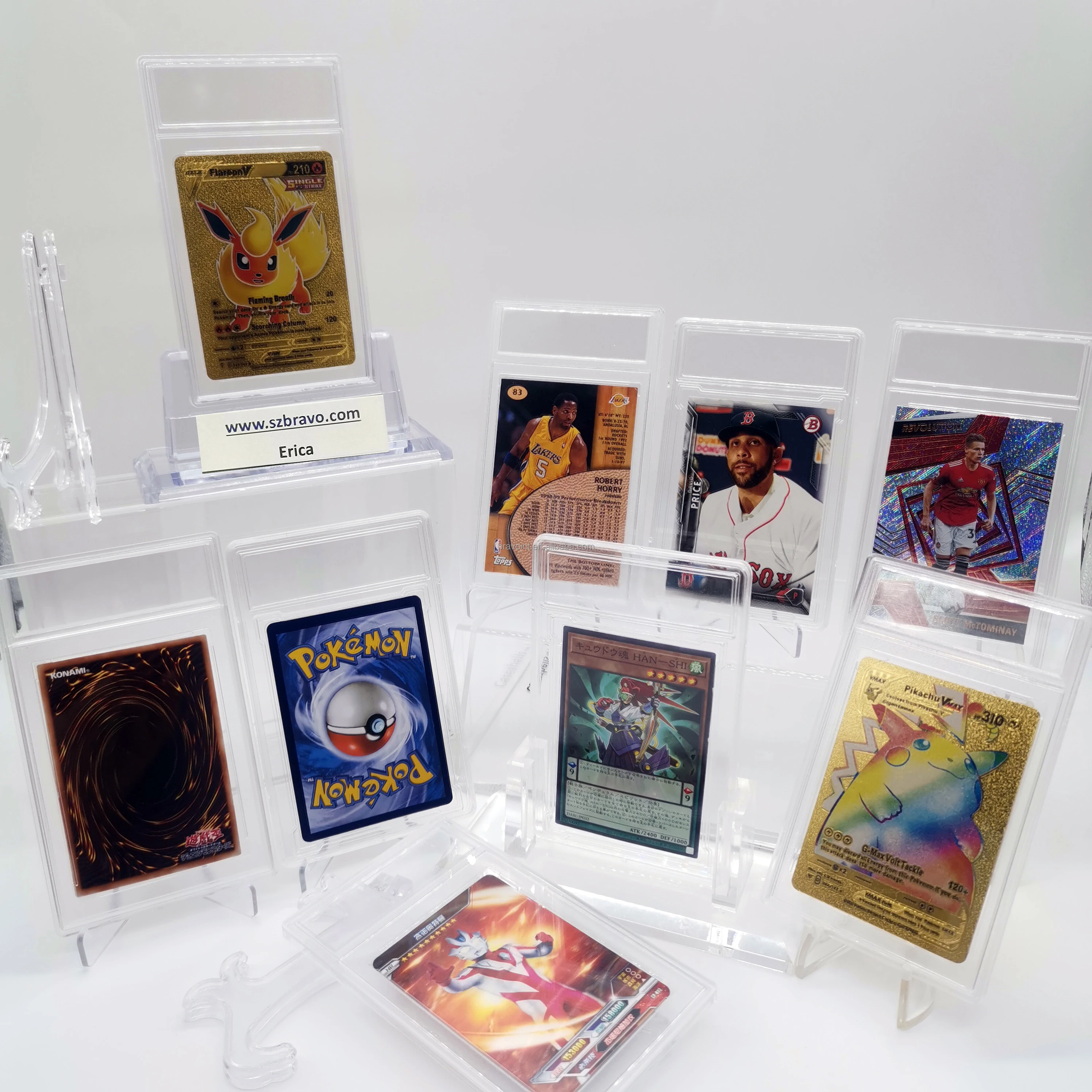 Пустой футляр для торговой карты с разметкой TCG BGS CGC custom Yu-Gi-Oh card slab